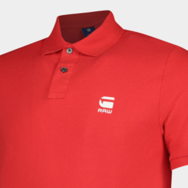 G-Star RAW Slim-Fit Golf Shirt – Red