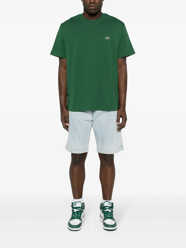 Lacoste Logo-Patch Cotton T-Shirt – Emerald Green