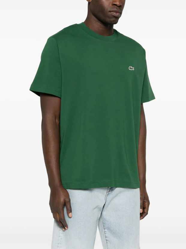 Lacoste Logo-Patch Cotton T-Shirt – Emerald Green
