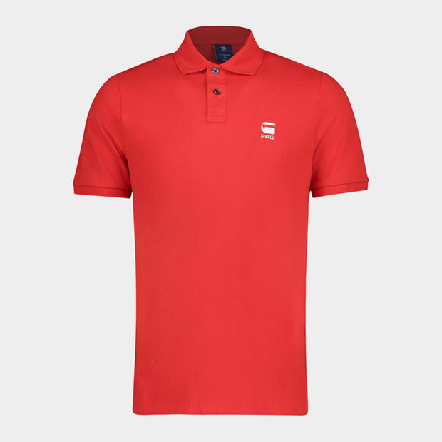 G-Star RAW Slim-Fit Golf Shirt – Red