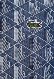 Lacoste Classic Fit Patterned Polo Shirt – Light Blue / Blue Stone