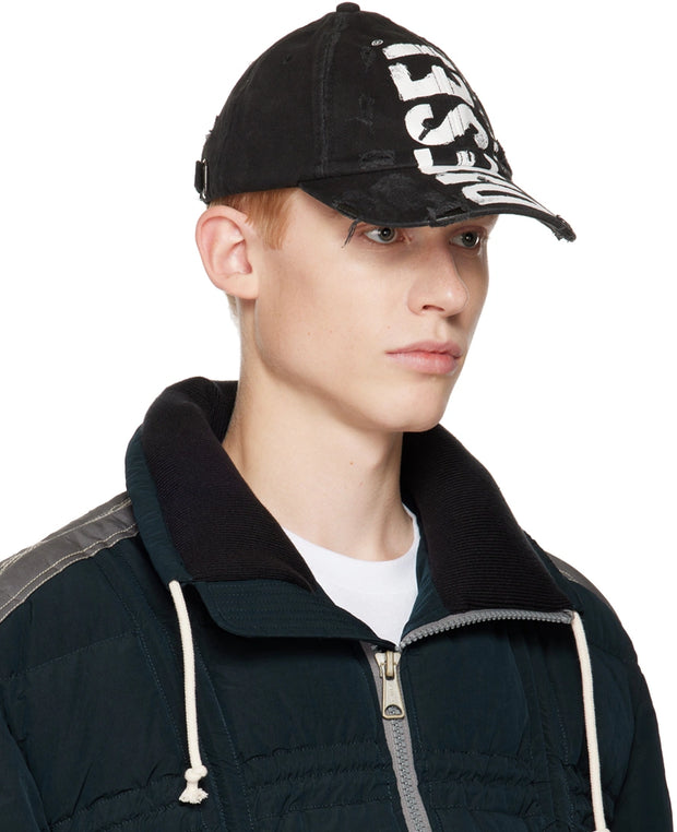 Diesel C-Ewan Cotton Baseball Cap – Jet Black
