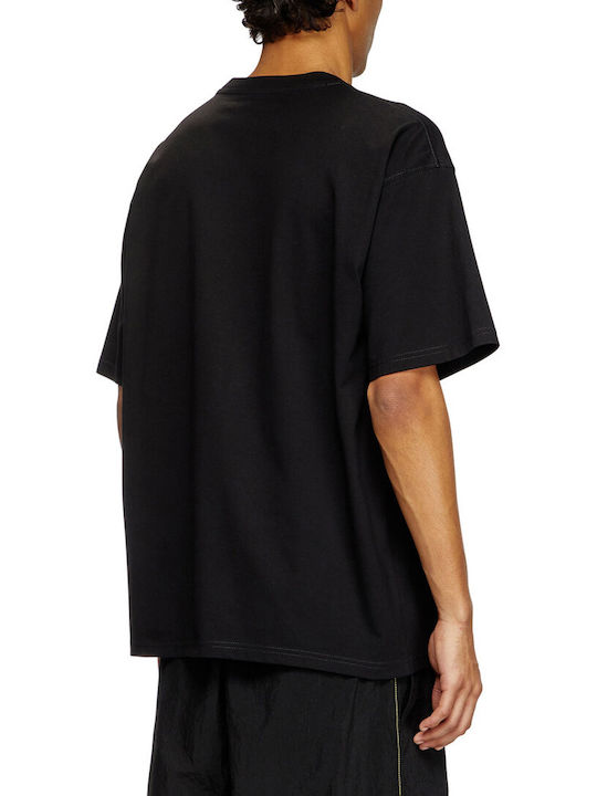 DIESEL RELAXED FIT GRAPHIC LOGO T-SHIRT – BLACK