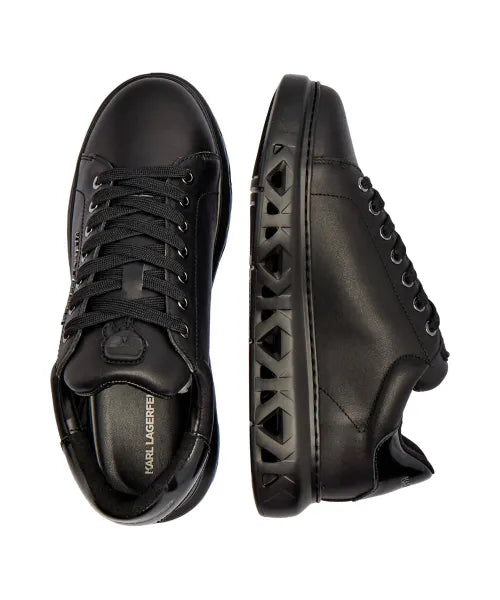 Karl Lagerfeld Leather Sneakers – Kapri Kite Black