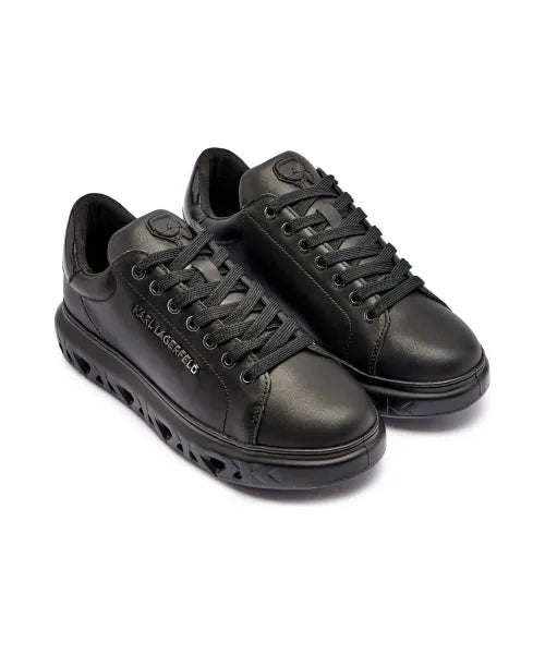 Karl Lagerfeld Leather Sneakers – Kapri Kite Black