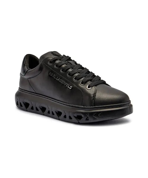 Karl Lagerfeld Leather Sneakers – Kapri Kite Black