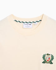 Lacoste Men's Made in France Embroidered Badge T-Shirt – Beige